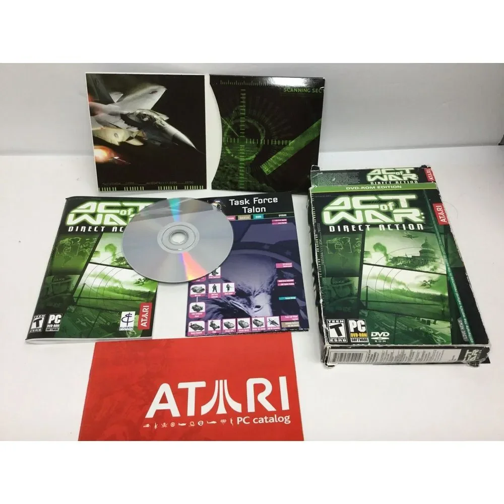 Atari ACT OF WAR Direct Action - Strategy Vintage Windows XP PC Game NEW in BOX!
